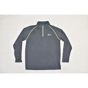 Under Armour Pullover Mens Large HeatGear Quarter Zip Long Sleeve Athletic Top